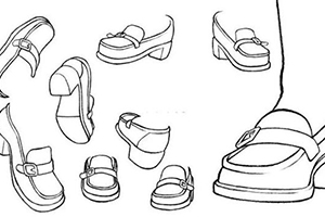 皮鞋怎么画？日式JK小皮鞋画法教程