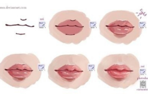 人物嘴唇的画法教程