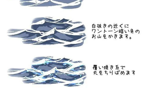 [插画教程]4种不同形式水的画法
