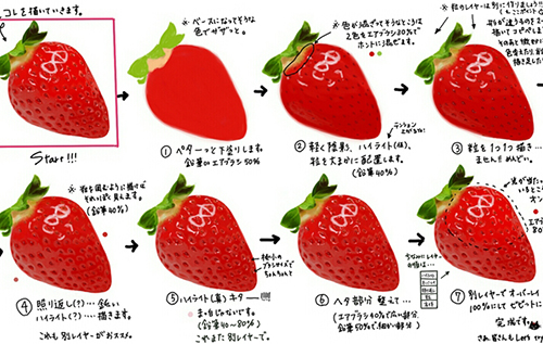 非常简单的草莓画法教程！