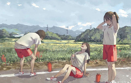 日本画师禅之助笔下故事感强烈的场景氛围插画