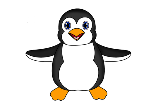 怎样画企鹅？超简单企鹅画法教程！