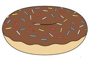甜甜圈怎么画才像？甜甜圈绘画小教程
