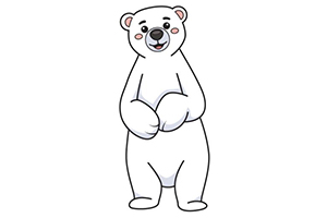 怎样画好北极熊？超简单的北极熊画法教程！