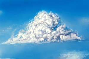 云朵绘画技法，教你画超简单云朵