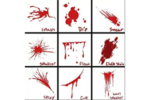 分享一组血的绘画练习素材