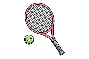 如何画网球拍？绘画小白画网球拍教程