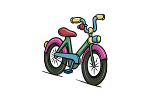 自行车绘画技法，教你画单车