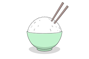 一碗米饭入门画法